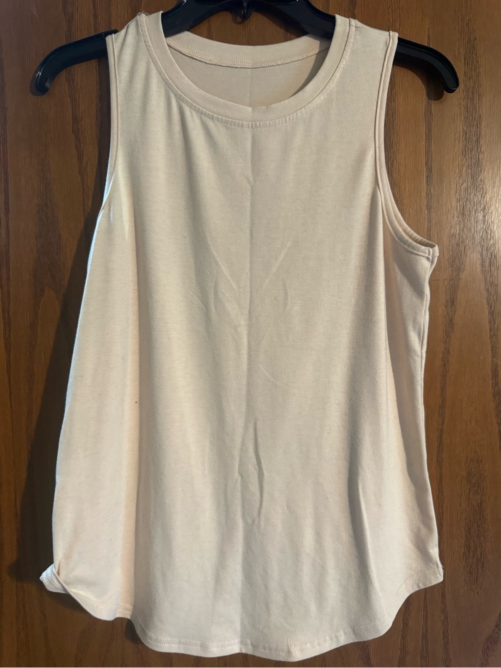 SHEIN Women's Cream Scoop Neck Tank Top